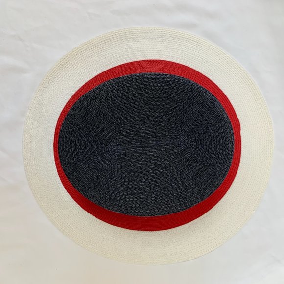 Gucci Papier Wide Brim Hat in Blue Red White. NEW - Picture 9 of 15